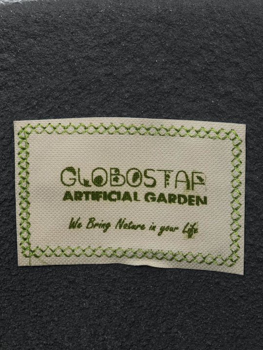 GloboStar Florence Κασπώ Πολυεστερικό Γκρι με Βάση 130x130x48εκ.