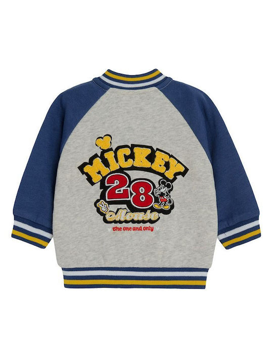 Kinder-Strickjacke Μπλε γκρι.
