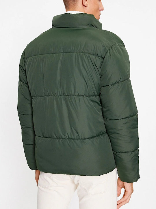 Jack & Jones Geacă pentru bărbați de iarnă Puffer Verde