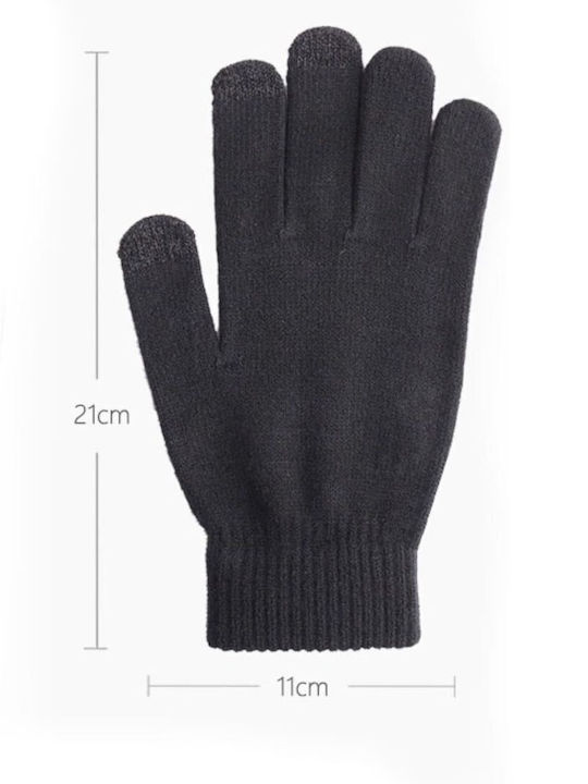 I-Warm Schwarz Gestrickt Handschuhe