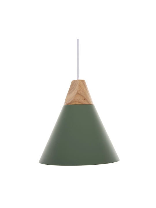 HomeMarkt Green Bell Ceiling Light with E27 Socket 25x25x26cm