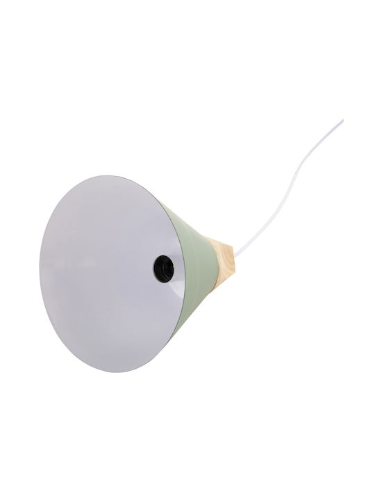 HomeMarkt Green Bell Ceiling Light with E27 Socket 25x25x26cm