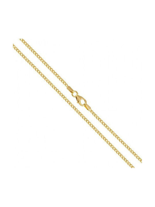 Herren Gold Kreuz 14K mit Kette