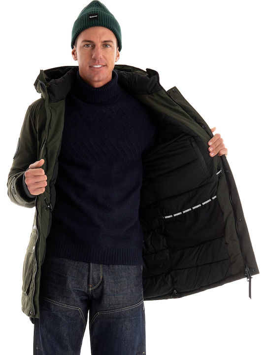 City Winter Jacke Parka Wasserdicht Khaki