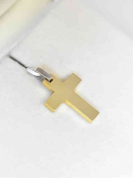 Men's Gold Cross 14K with Chain