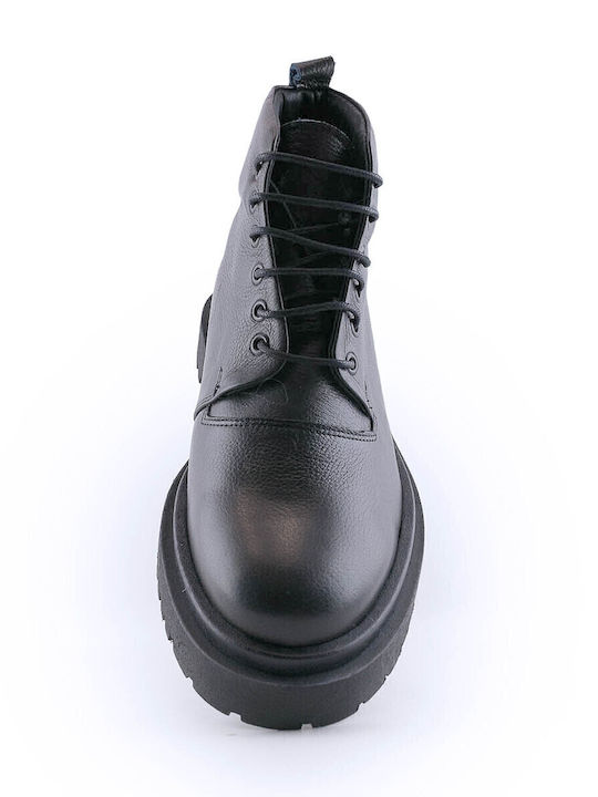 521 Leather Black Men's Boots
