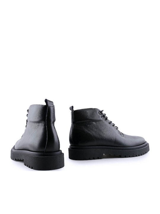 521 Leather Black Men's Boots