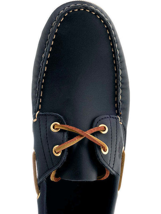 Δερμάτινα Ανδρικά Boat Shoes σε Μπλε Χρώμα