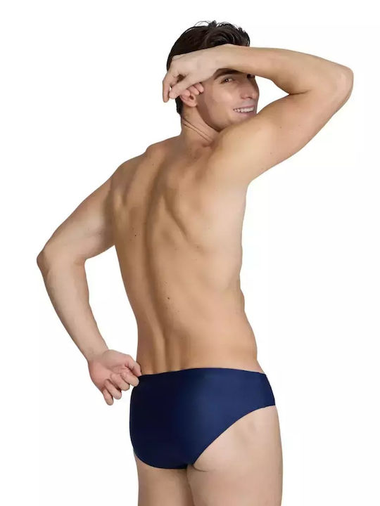 Arena Herren Badebekleidung Slip Marineblau mit Mustern