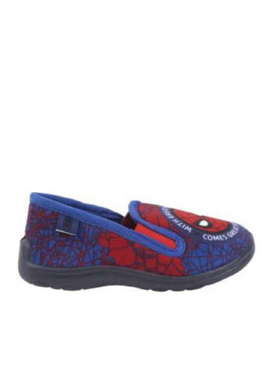 Spiderman Kids Slippers Blue