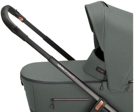 Inglesina Aptica XT Quattro Darwin Infant Recline Adjustable 3 in 1 Baby Stroller Suitable for Newborn Taiga Green 12.6kg