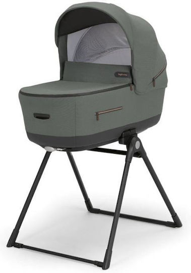 Inglesina Aptica XT Quattro Darwin Infant Recline Adjustable 3 in 1 Baby Stroller Suitable for Newborn Taiga Green 12.6kg