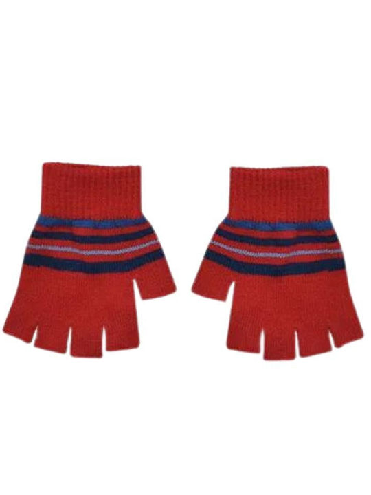 Kinder Mütze Set Gestrickt Rot