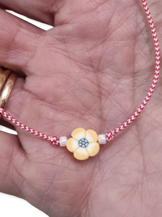 The Art of Beading Set of Bracelets Martakis Macrame Little flowers made of Cord