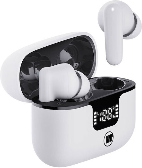 Lamtech LAM113041 In-ear Bluetooth Handsfree Ακουστικά με Θήκη Φόρτισης Λευκά