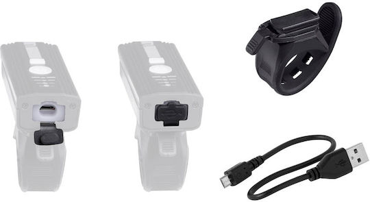 Force Alert 350 Lumen Επαναφορτιζόμενο Εμπρόσθιο Φως Ποδηλάτου
