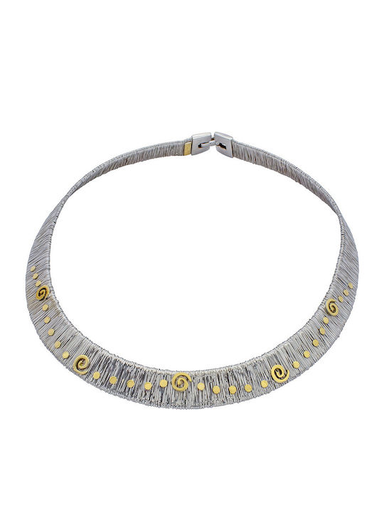 Savvas Design Set mit Halskette aus Weißgold 18K
