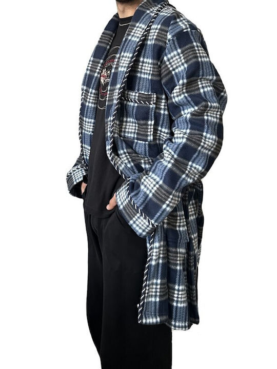 Koyote Men's Winter Pajama Robe BLUE