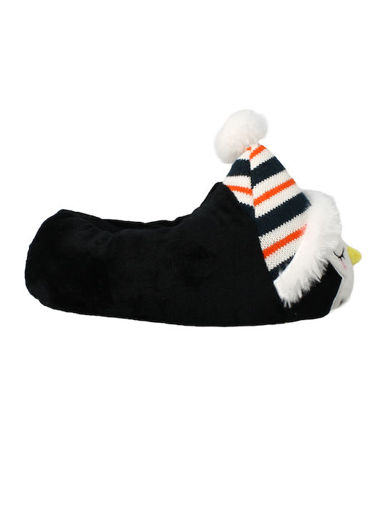 Mad House Winter Women's Slippers in Black color