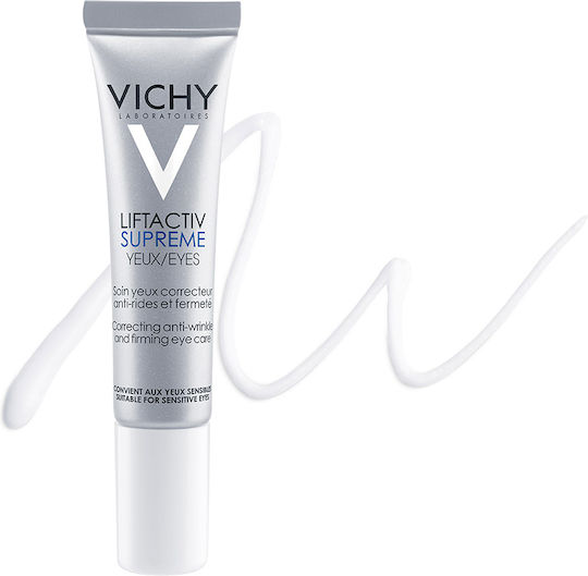 Vichy Liftactiv Supreme Околоочен Крем за Против Стареене Тъмни Кръгове и Торбички 15ml