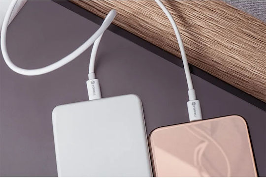 Forcell USB 2.0 Cable USB-C Male - USB-C 100W White 3m 12312
