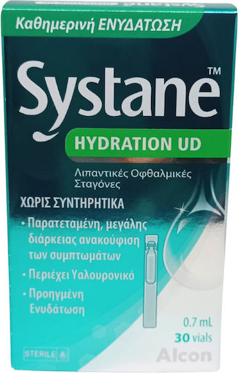 Alcon Systane Hydration UD Очни капки с хиалуронова киселина 30x0.7мл