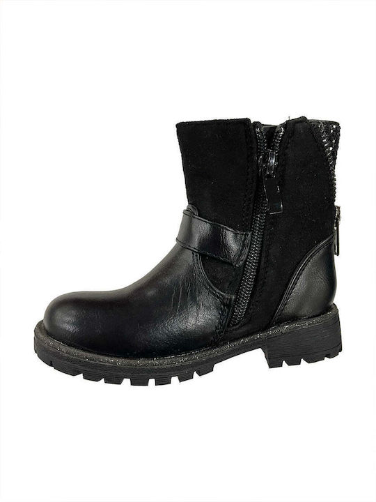 Ustyle Kids Boots with Zipper Black