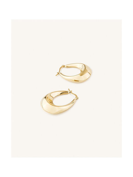 StanStefan Earrings Hoops made of Steel Gold Plated