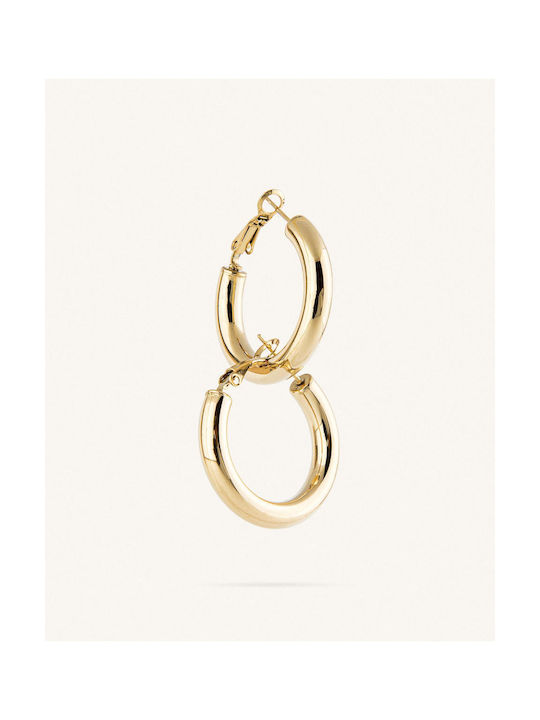 StanStefan Earrings Hoops made of Steel Gold Plated