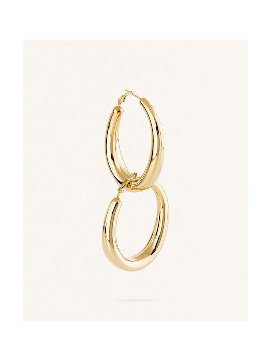 StanStefan Earrings Hoops made of Steel Gold Plated