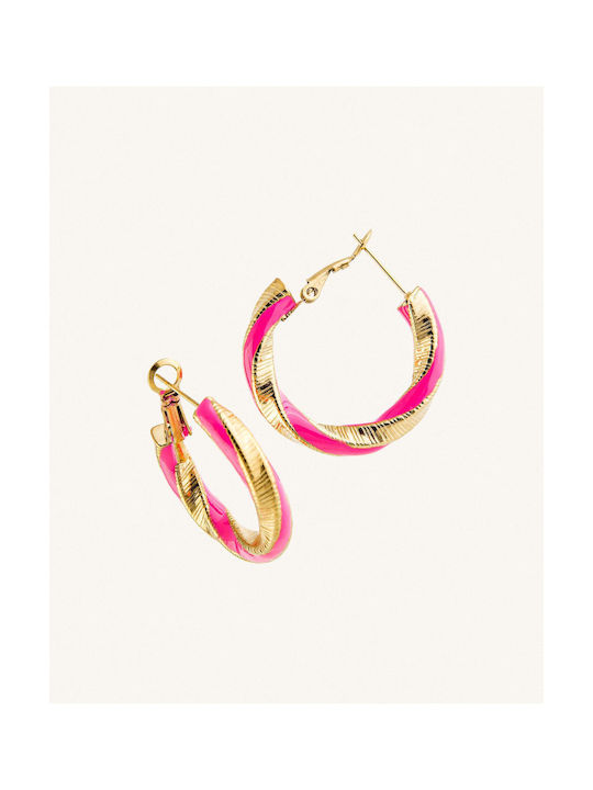 StanStefan Earrings Hoops made of Steel Gold Plated