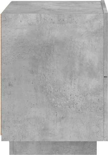 Комоди Дървени Сив бетон 2бр 45x40x55см