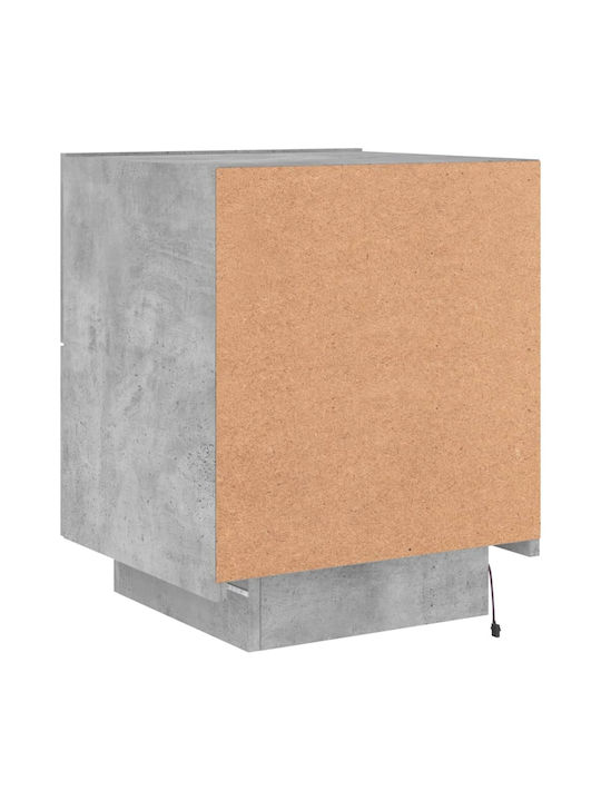 Nachttische Grey Concrete 2Stück 45x40x55cm