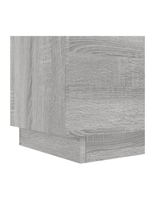 Κομοδίνα Ξύλινα Γκρι Sonoma 2τμχ 45x40x55cm