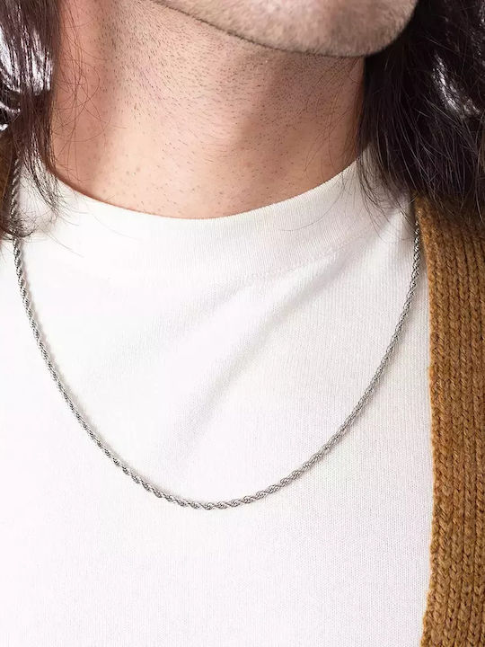 Oxzen Chain Neck made of Stainless Steel Thin Thickness 3mm