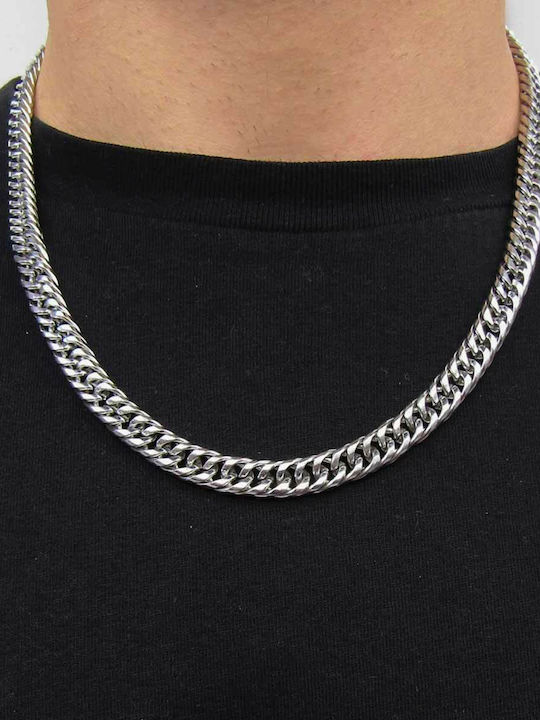 Goldjewels Chain Neck made of Steel Wide Thickness 9mm and Length 55cm