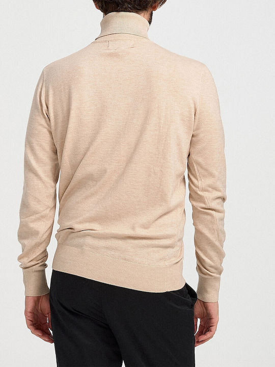 Rook Men's Long Sleeve Sweater Turtleneck beige