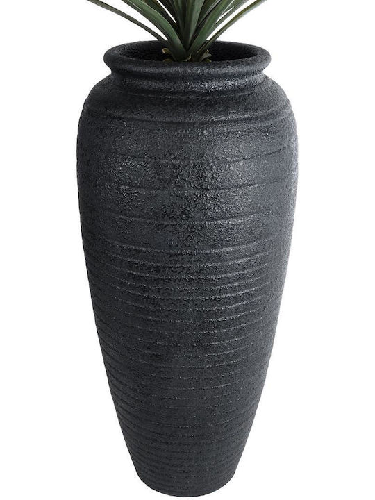 GloboStar Olympia Κασπώ Πολυεστερικό Μαύρο με Βάση 55x55x120εκ.