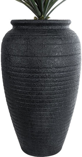 GloboStar Olympia Planter Polyester Black with Stand 55x55x90cm.