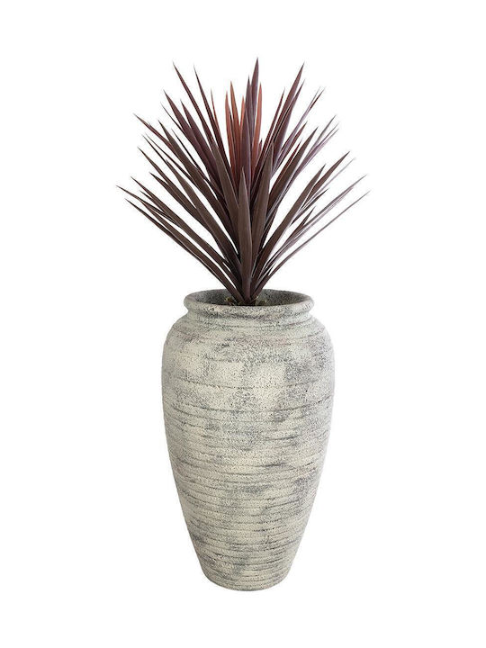 GloboStar Artificial Garden Irish Κασπώ Πολυεστερικό Λευκό με Βάση 55x55x90εκ.