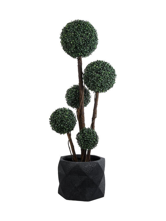 GloboStar Planter Polyester Black with Stand 40x40x30cm.