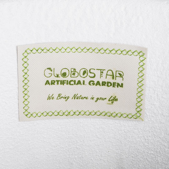 GloboStar Marsala Planter Polyester White with Stand 41x41x120cm.