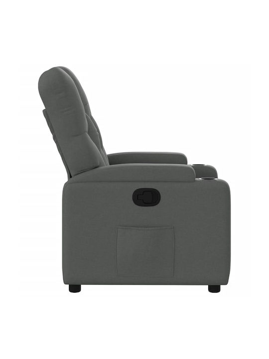Relaxsessel mit Fußhocker Dark Grey 74x86.5x93.5cm