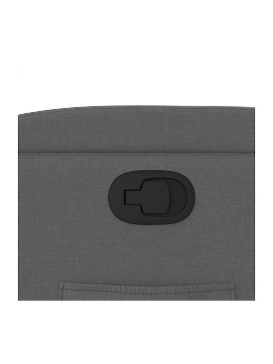 Relaxsessel mit Fußhocker Dark Grey 74x86.5x93.5cm