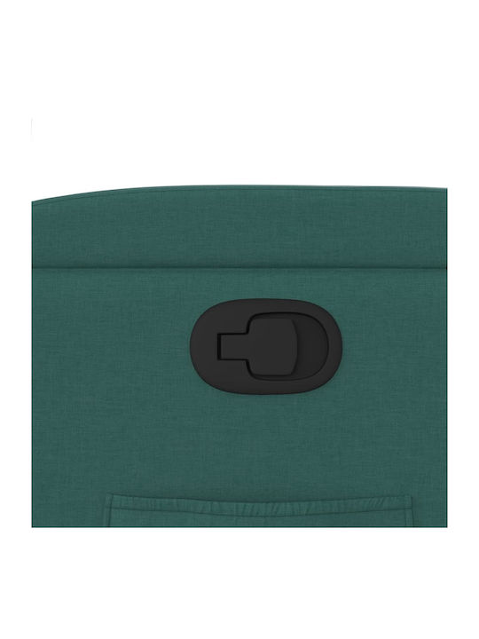 Relax Armchair with Footstool Dark Green 74x86.5x93.5cm