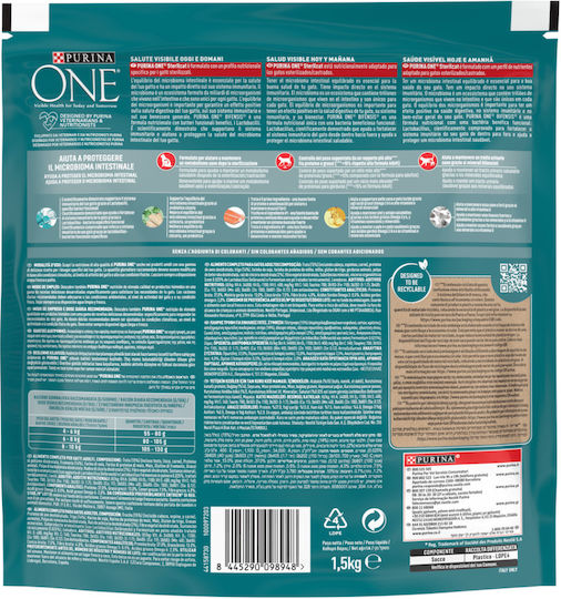 Purina One One Trockenfutter für sterilisierte Katzen mit Forelle 1.5kg