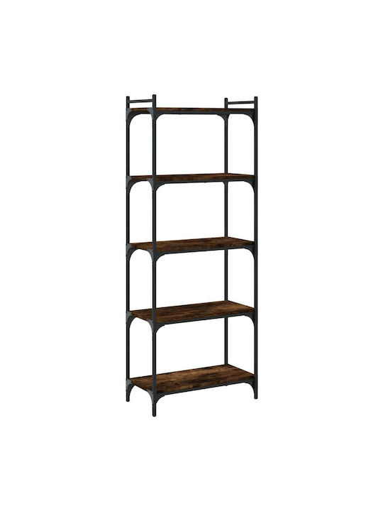 Bookcase Smoky Oak 60x30x154cm