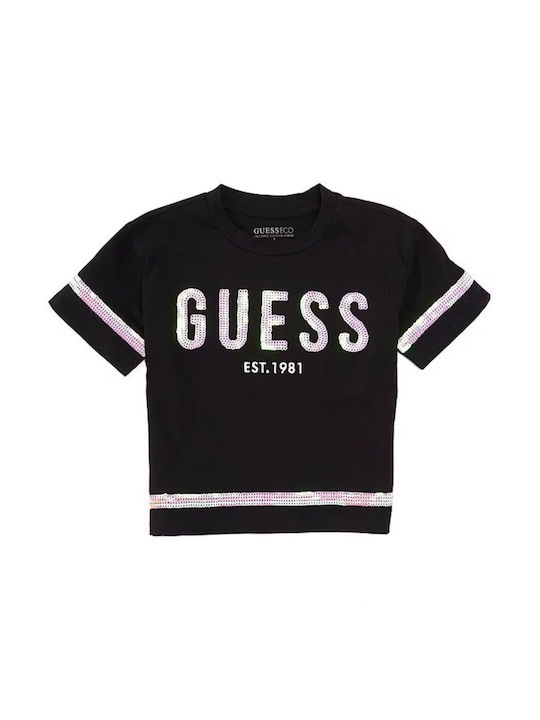 Guess Παιδικό T-shirt Μαυρο