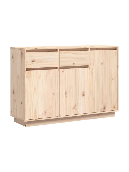 Sideboard made of Solid Wood with Drawers Solid Pine Wood Solid Pine Wood 110x34x75cm