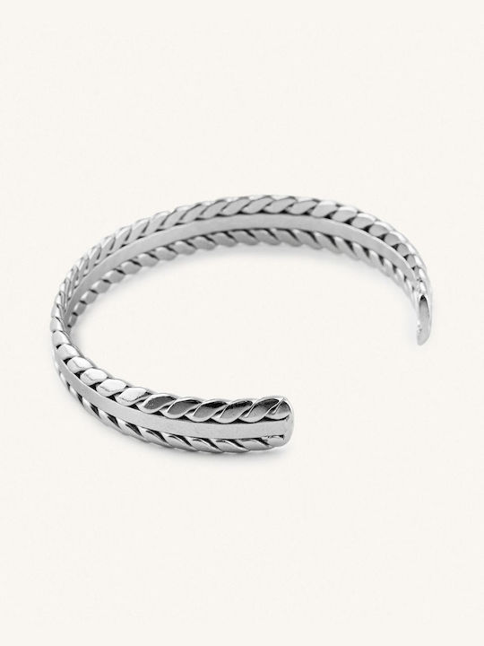 StanStefan Damen Armband Handschellen aus Stahl